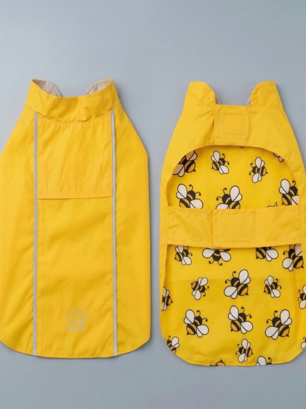 IE Hoodless Raincoat - Yellow Bees